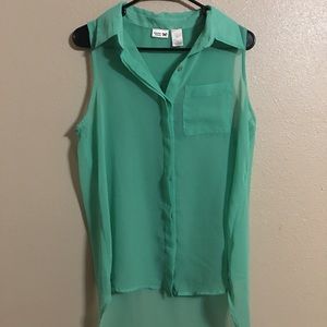 Scooter Brown Collared Tank